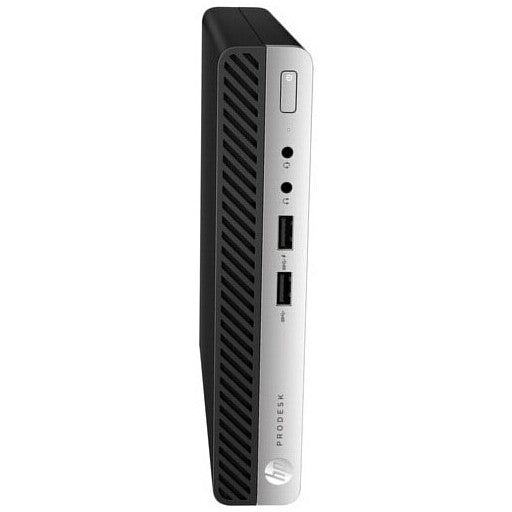 Refurbished (Excellent) - HP ProDesk 400 G5 Tiny MiniPC - Black (Intel i5-9500T / 8 GB RAM / 256 SSD / Windows 11 Professional)