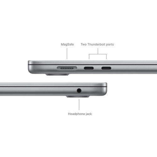 Open Box - Apple MacBook Air w/Touch ID (Fall 2024) 15" Laptop - Space Gray (Apple M3 / 16 GB RAM / 256 GB SSD / MacOS)