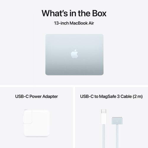 Refurbished (Fair) - Apple MacBook Air w/ Touch ID (2025) 13.6" Laptop - Sky Blue (Apple M4 / 16GB RAM / 256GB SSD / MacOS)