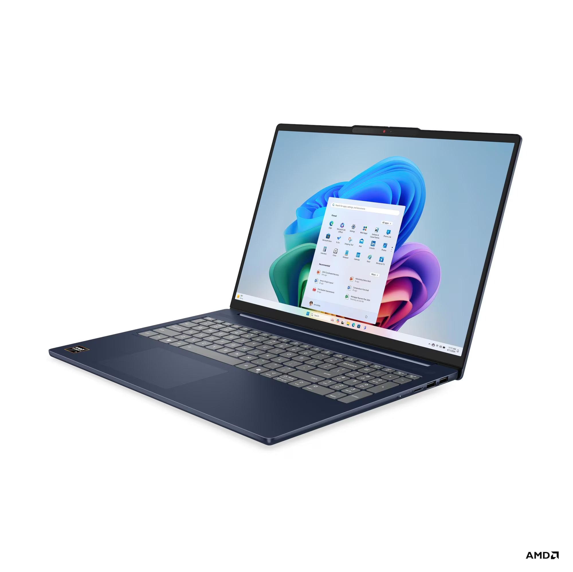 Refurbished (Excellent) - Lenovo IdeaPad Slim 5 83HY001KUS 16" Touchscreen Laptop - Cosmic Blue (AMD RYZEN AI 7 350 / RAM / 1 TB SSD / Windows 11 HOME)