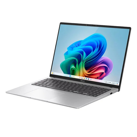 Open Box - Asus Vivobook 16" Copilot+ PC X1607QA-IS56 Laptop - Cool Silver (Snapdragon® X1 26 100 / 16 GB RAM / 1 TB SSD / Windows 11 Home)
