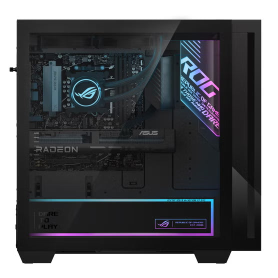 Open Box - Asus ROG GM700 58L GM700TZ-1B977 Gaming Desktop - Black (AMD Ryzen™ 9 9950X 3D / 32 GB RAM / 2 TB SSD / Radeon™ RX 9070 XT PRIME / Windows 11 Home 64 bit)