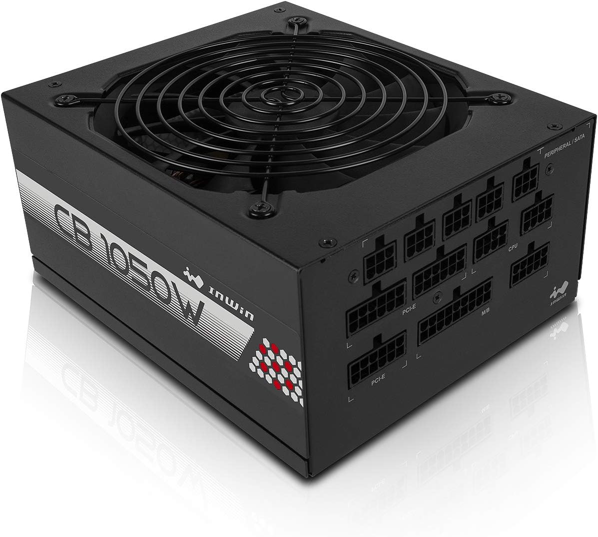 Brand New - InWin CB 1050W Classic Basic Series 1050 Watt Fully Modular Power Supply 80+ Platinum Certified, Black
