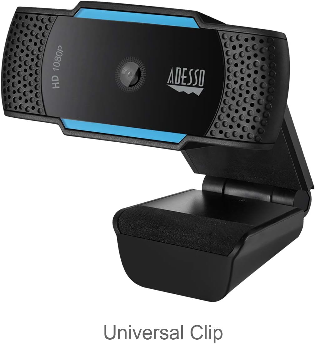 Brand New - Adesso CyberTrack H5 1080P HD H.264 Auto Focus USB Webcam with Built-in Dual Microphone