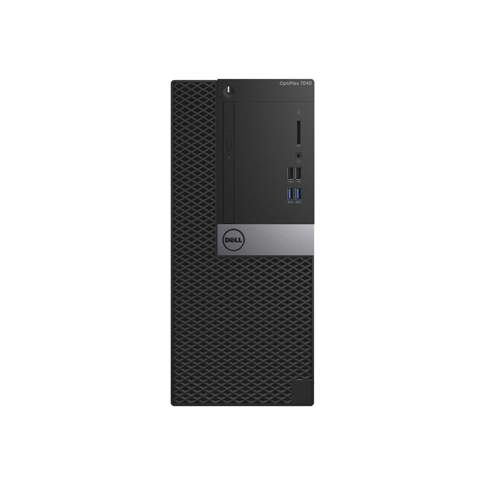 Refurbished (Excellent) - Dell OptiPlex 7040 Desktop (Intel i7-6700 / 8 GB RAM / 256 GB SSD / Windows 10 Pro - No DVD drive)
