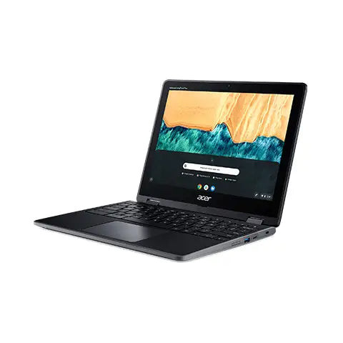 Refurbished (Good) - Acer Chromebook Spin 512 R851TN 12" Touchscreen Laptop - Black (intel Celeron N4120 / 4 GB RAM / 32 GB SSD / Chrome OS)