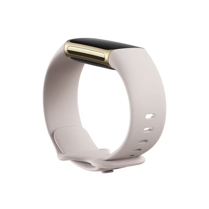 Open Box - Fitbit Charge 5 Advanced Fitness and Health Tracker with Bonus Band - Silicone White Strap
