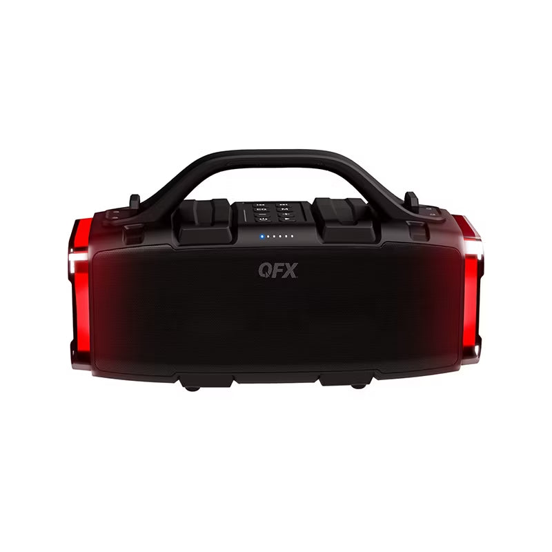 Open Box - QFX BT-ZX9 QFX High Powered Dual 3.5" Ipx6 Waterproof Boom Box Speaker with LED Lights