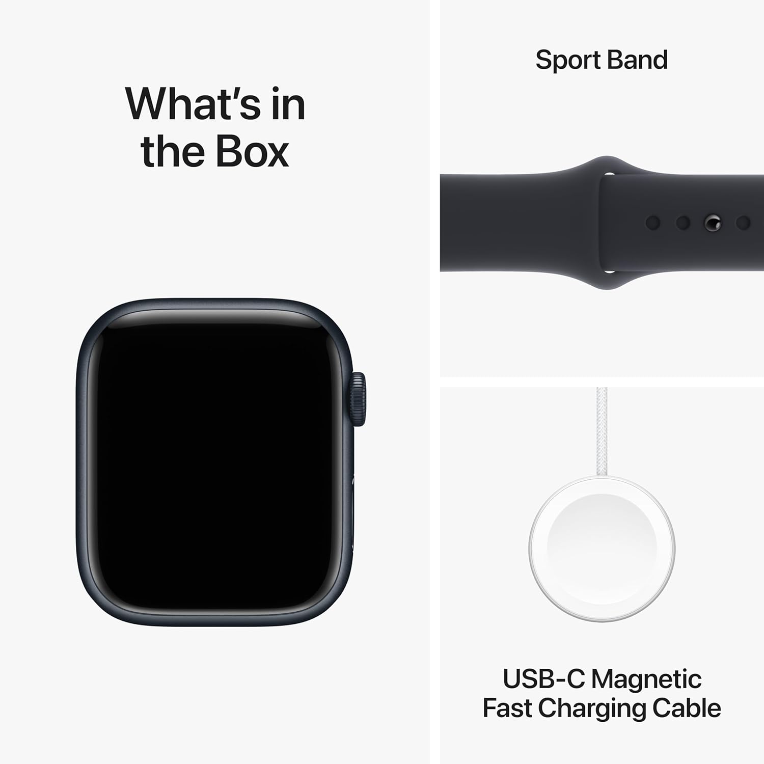 Open Box - Apple MR9A3LW/A Apple Watch Series 9 GPS 45mm Midnight