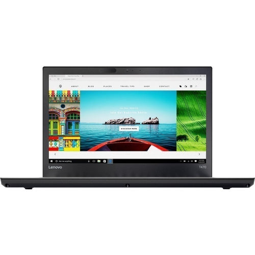 Refurbished (Excellent) - Lenovo ThinkPad T470 14" Laptop - Black (Intel i5-6300U / 8 GB RAM / 256 GB SSD / Windows 10 Pro)
