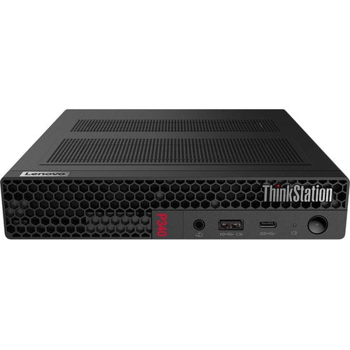 Refurbished (Excellent) - Lenovo ThinkStation P340 Workstation - Raven Black (Intel i3-10300T / 16 GB RAM / 256 GB SSD / Quadro P620 / Windows 11 Pro)