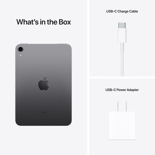 Open Box - Apple iPad mini with Wi 8.3" Tablet - Space Gray (Apple A15 Bionic /  RAM / 64 GB eMMC / MacOS)