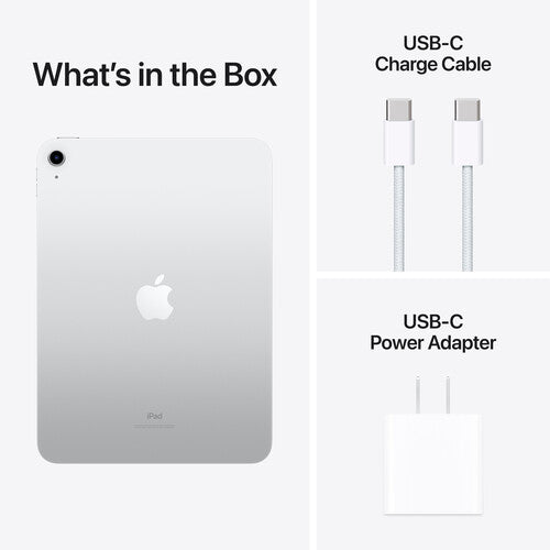 Open Box - Apple iPad w/ Wi 10.9" Tablet - Silver (Apple A14 Bionic chip / 4 GB RAM / 256 GB eMMC / MacOS)