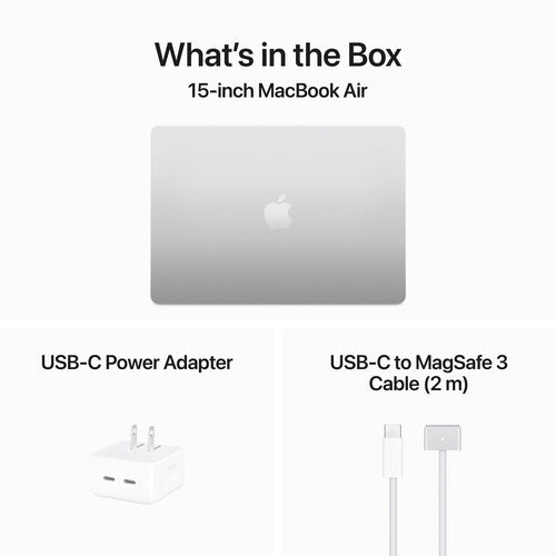 Open Box - Apple Apple 15" MacBook Air (2025) 15.3" Laptop - Silver (Apple M4 / 16GB RAM / 256GB SSD / MacOS)