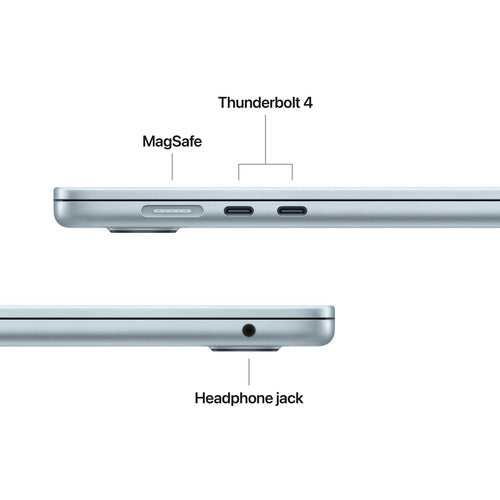 Refurbished (Excellent) - Apple MacBook Air w/ Touch ID (2025) 15.3" Laptop - Sky Blue (Apple M4 / 16GB RAM / 256GB SSD / MacOS)