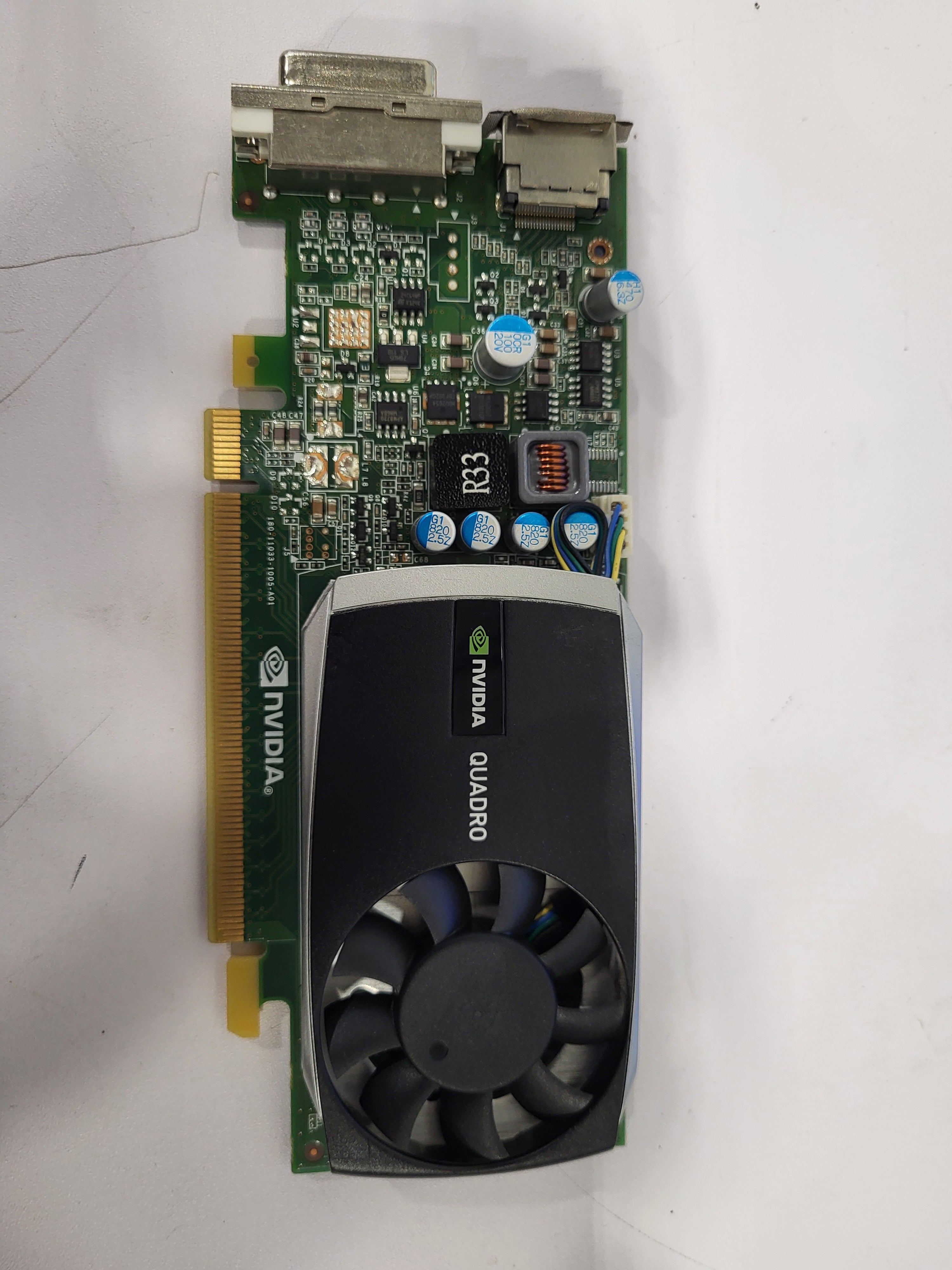 NVIDIA Nvidia Quadro 600 1GB GDDR3 PCIE Video Card 699-51033-0500-100 NO BACK PLATE - Used
