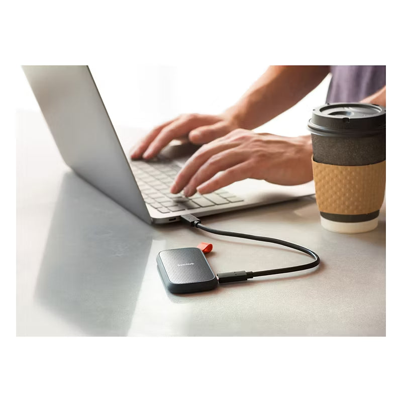 Open Box - SanDisk SDSSDE30-1T00 Portable SSD External 1TB - Black