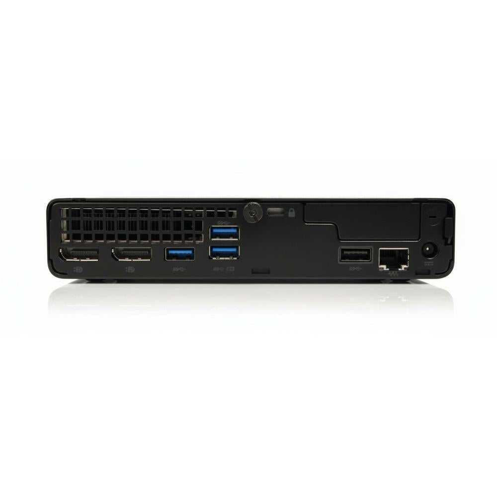 Refurbished (Excellent) - HP EliteDesk 800 G6 Mini Desktop - Black (Intel i5-10500T / 16 GB RAM / 256 GB SSD / Windows 11 Pro)