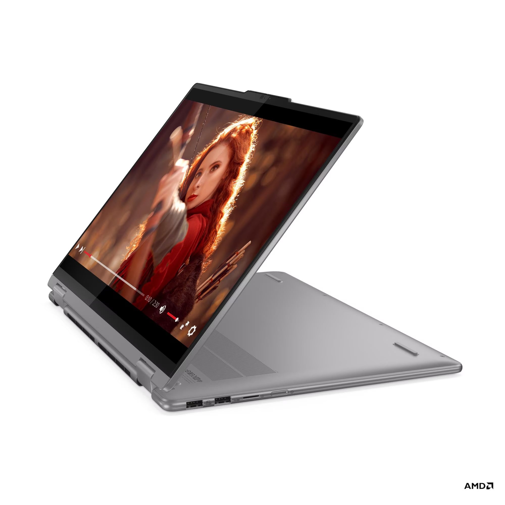 Refurbished (Excellent) - Lenovo Yoga 7 2 in 1 83DM0003US 16" Touchscreen Laptop - Grey (AMD Ryzen™ 7 8840HS / 16 GB RAM / 1 TB SSD / Windows 11 Home)