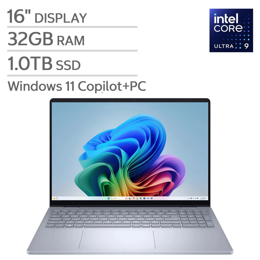 Open Box - Dell Plus LDB16250-9052BLU-PUS 16" Touchscreen Laptop - Ice Blue (Intel® Core Ultra 9 288V /  RAM / 1 TB SSD / Windows 11 Home)