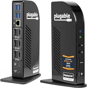 Open Box - Plugable UD-ULTC4K USB-C Triple 4K Display Docking Station