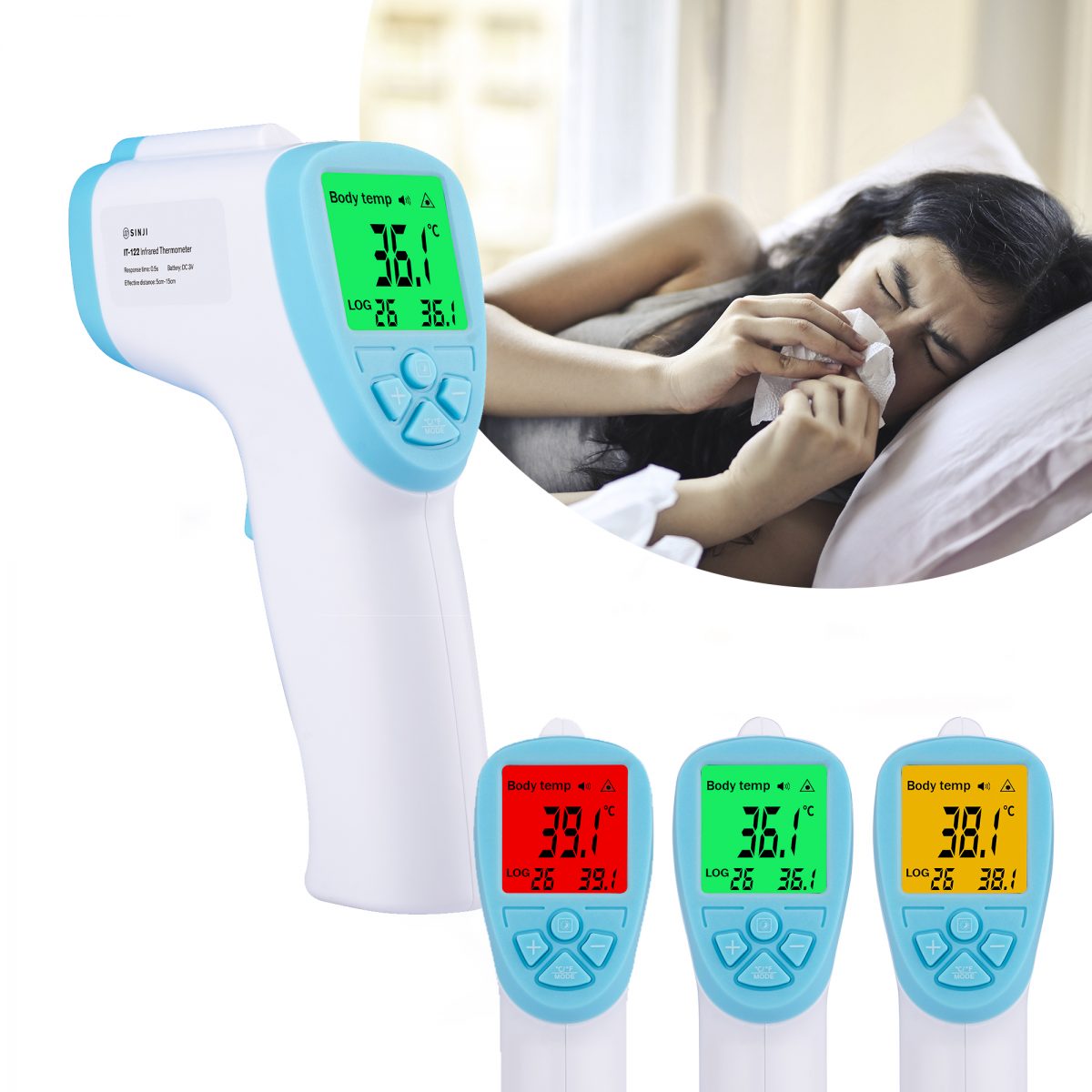 Brand New - BRAV IT-122 Infrared Touchless Thermometer IT-122 - 32Temp