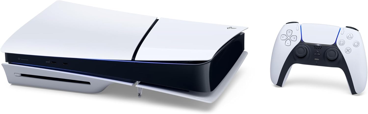 Open Box - Sony PlayStation 5 Disc Edition Console (slim) + DualSense Wireless Controller White + DualSense Charging Station
