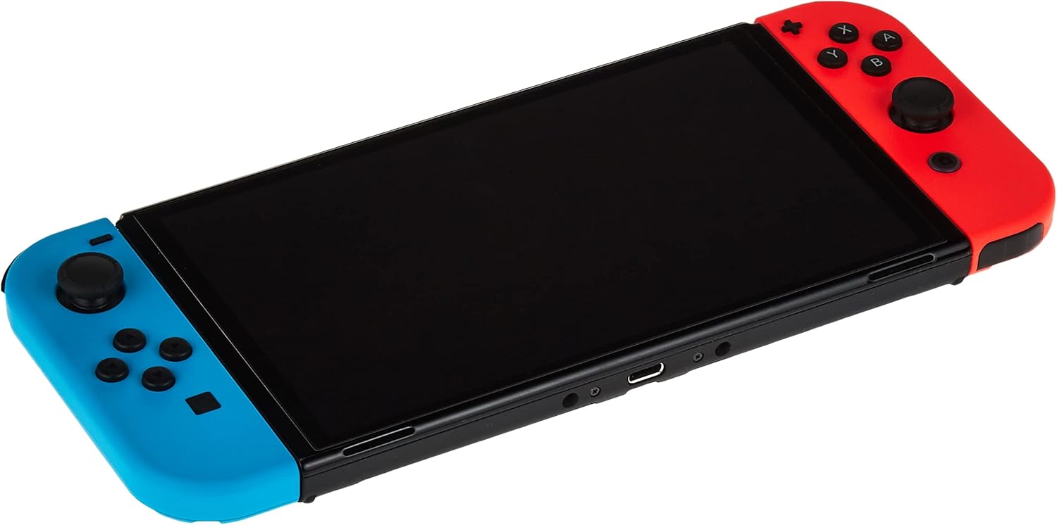 Open Box - Nintendo Switch (OLED Model) Console - Neon Red/Blue w/White Zen Pro Controller