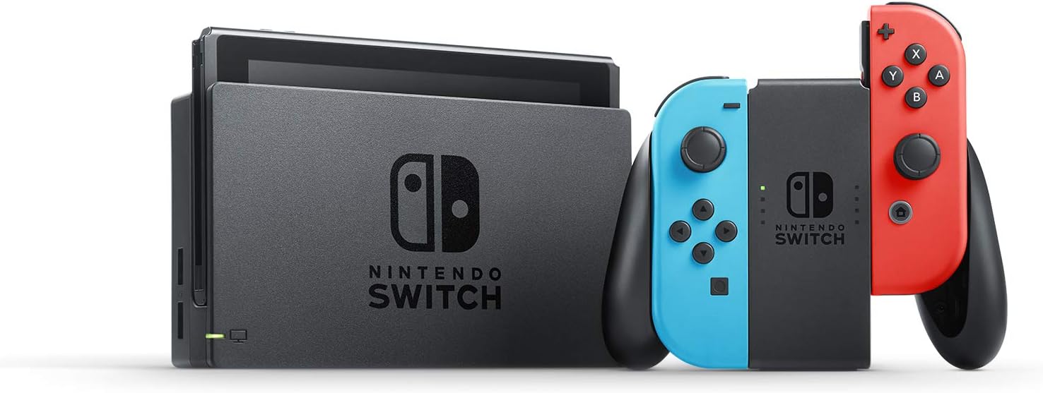 Open Box - Nintendo Switch (OLED Model) Console - Neon Red/Blue w/White Zen Pro Controller