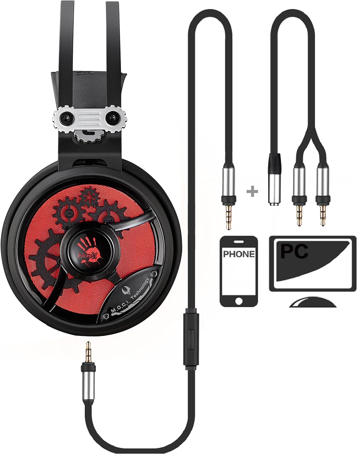Bloody MOCI Carbon Fiber Chronometer Gaming Headset - New