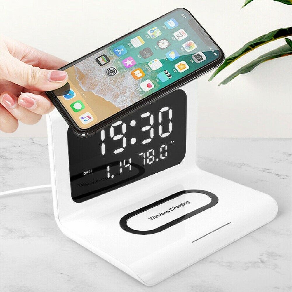 Generic Alarm Clock and Induction Charger - New