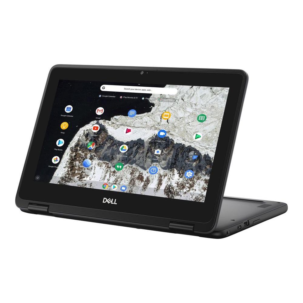 Refurbished (Fair) - Dell Chromebook 3100 2 P30T001 11.6" Touchscreen Laptop - Black (intel Celeron N4020 / 4 GB RAM / 32 GB eMMC / Chrome OS)