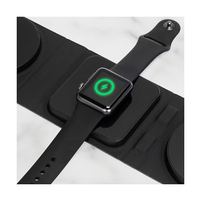 Open Box - IHome 3-in-1 Foldable Wireless Charging Pad with USB-C Wall Charger and USB-C Cable