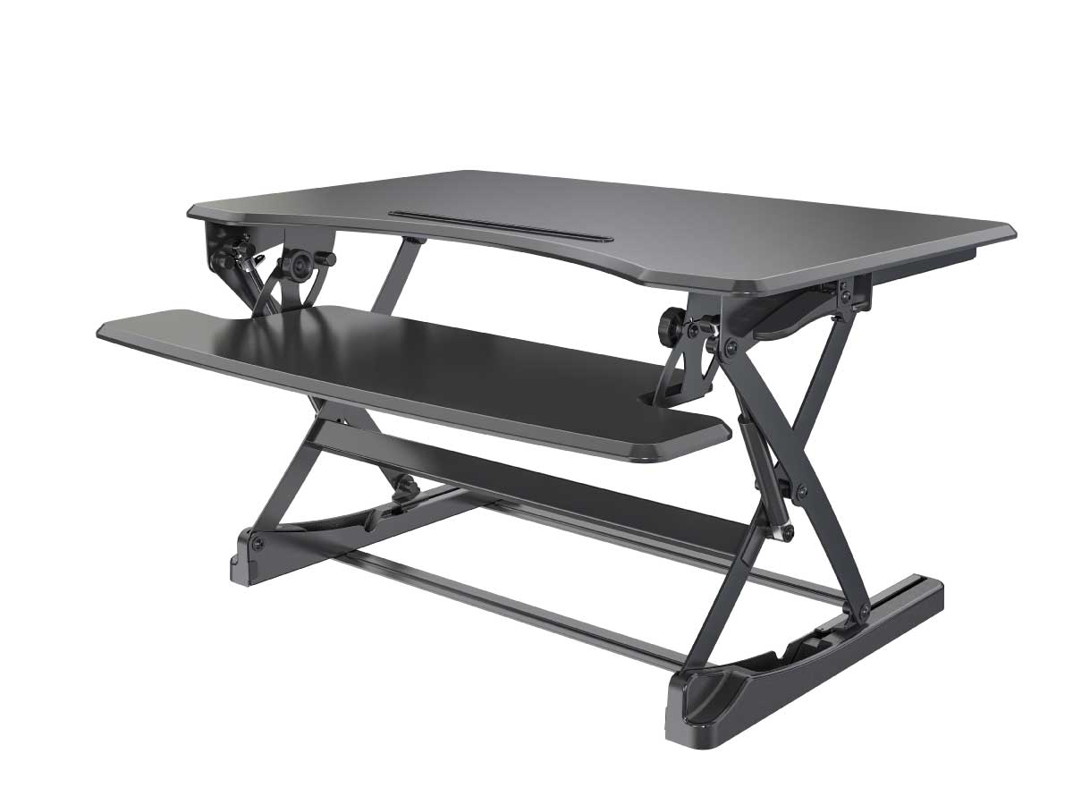 Brand New - ErgoMicro VMSD10 Pneumatic Sit-to-Stand Desktop Riser