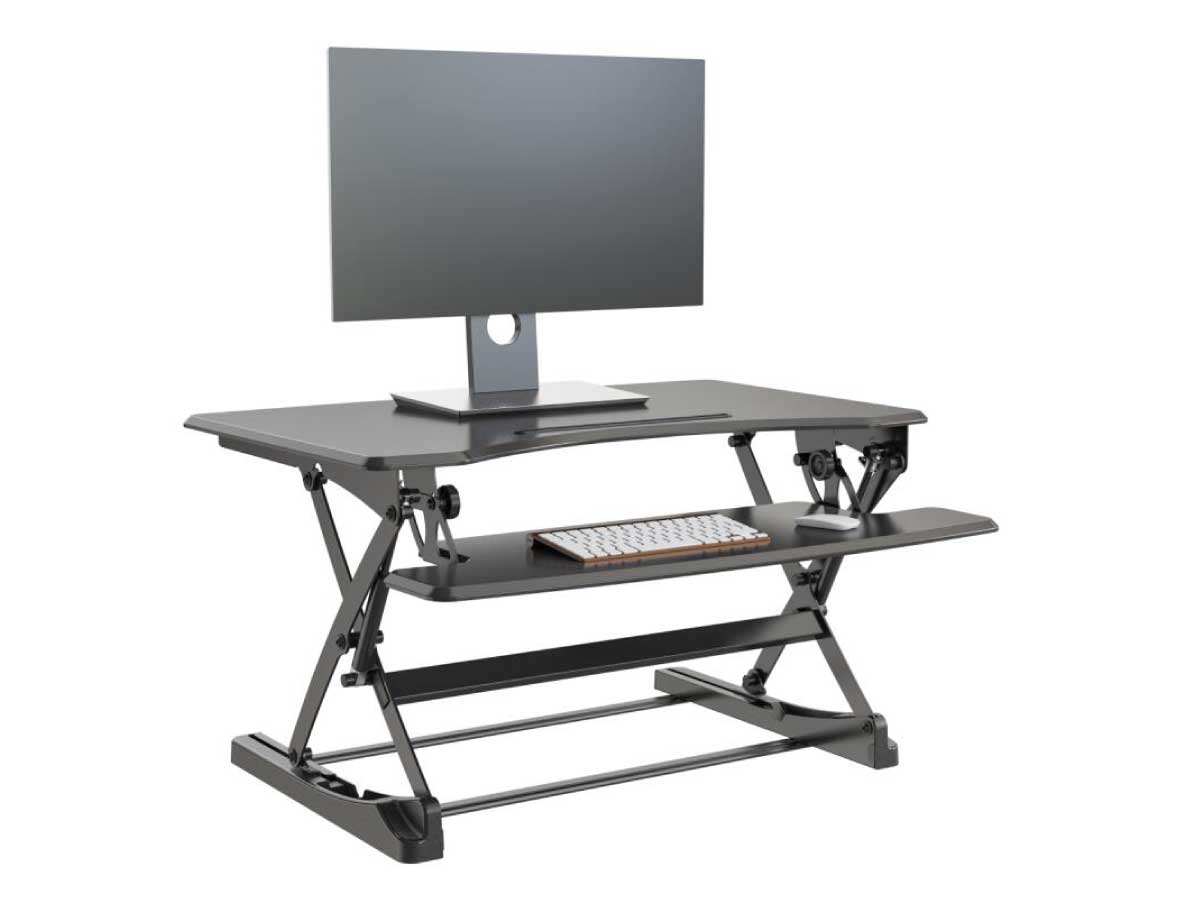 Brand New - ErgoMicro VMSD10 Pneumatic Sit-to-Stand Desktop Riser