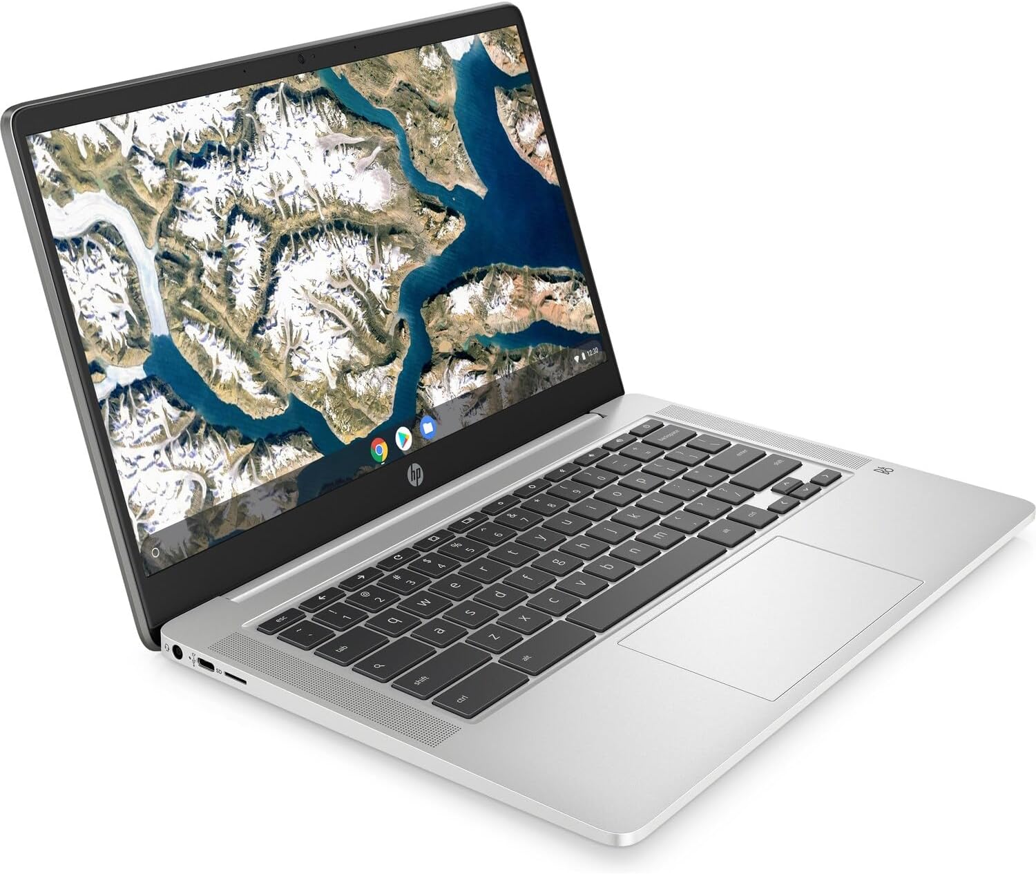 Refurbished (Excellent) - HP 14" Chromebook - Mineral Silver (Intel N4500 / 4 GB RAM / 128 GB eMMC / Chrome OS)