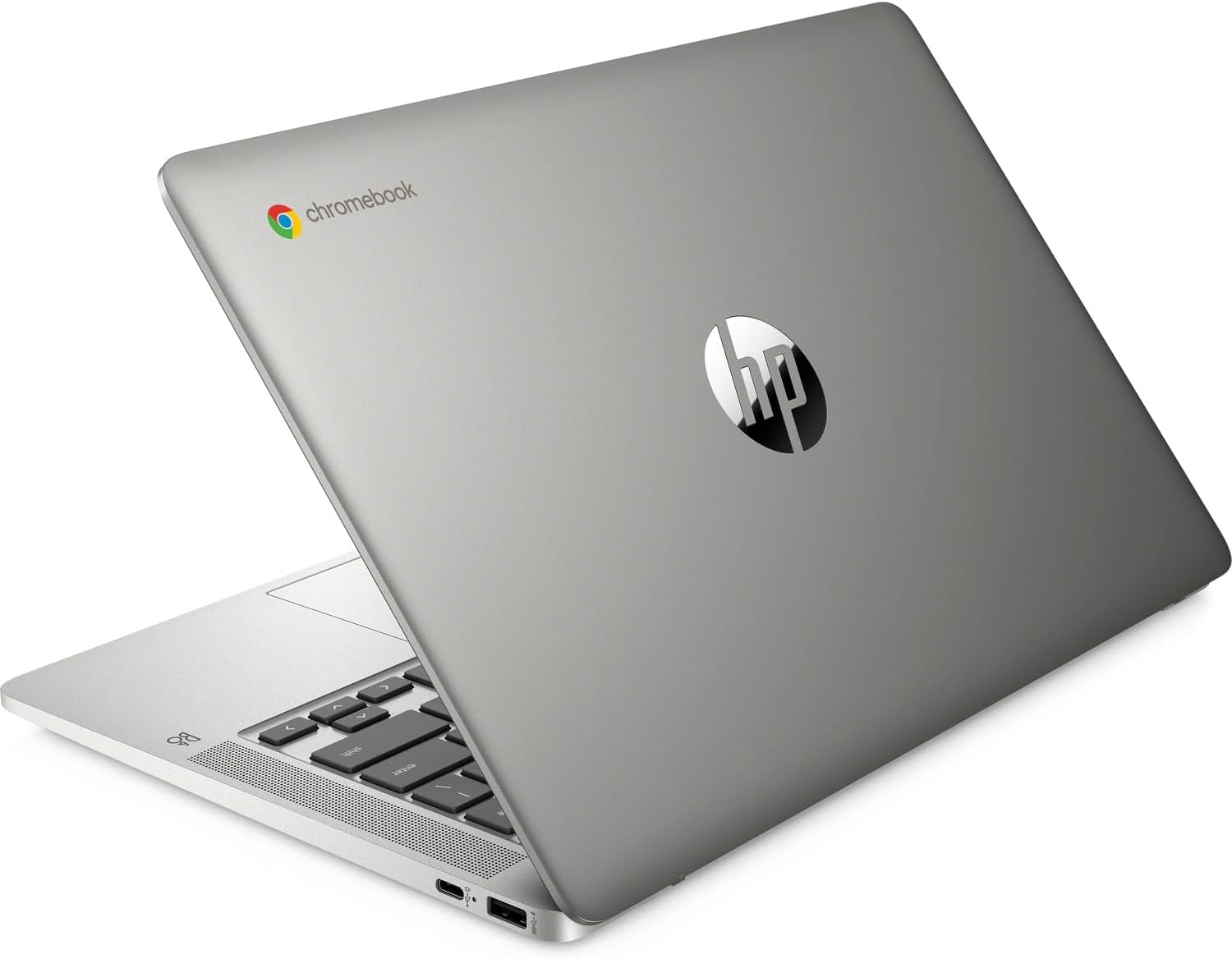 Refurbished (Excellent) - HP 14" Chromebook - Mineral Silver (Intel N4500 / 4 GB RAM / 128 GB eMMC / Chrome OS)