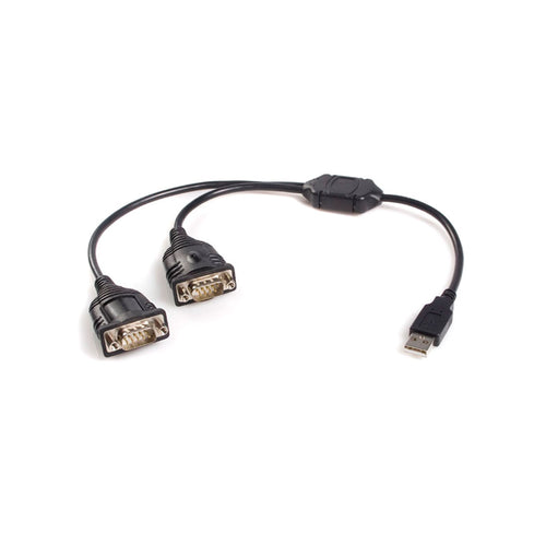 Open Box - StarTech.com ICUSB232_2 2 Port USB to RS-232 Serial DB9 Adapter Cable