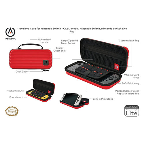 Refurbished (Good) - Nintendo NLS140 Grade B - Nintendo Switch Carry case Red