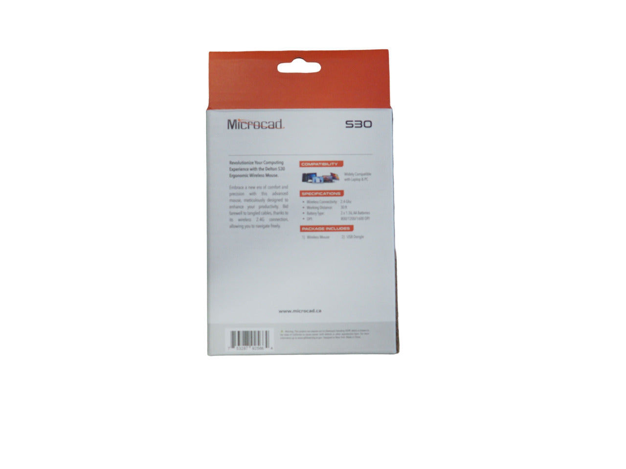 Brand New - Microcad S30 Microcad Wireless Ergonomic Mouse